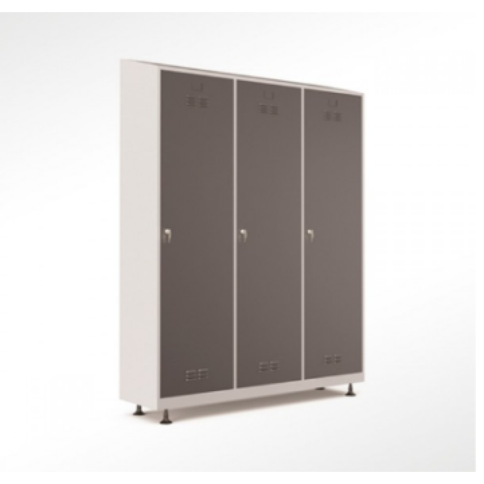 Çatılı Üçlü Soyunma Dolabı